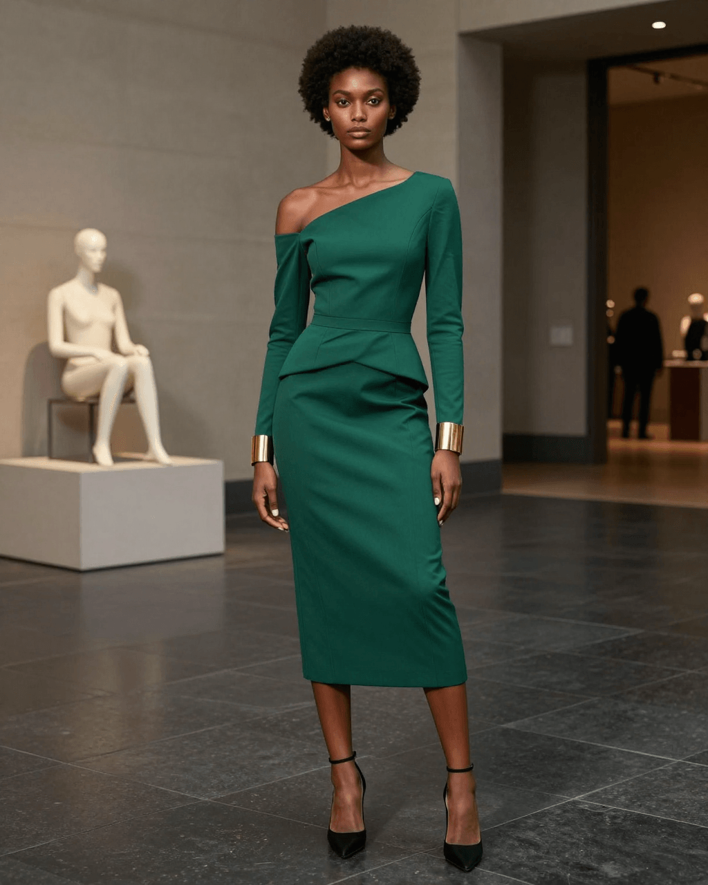 Luxury dress campaign output