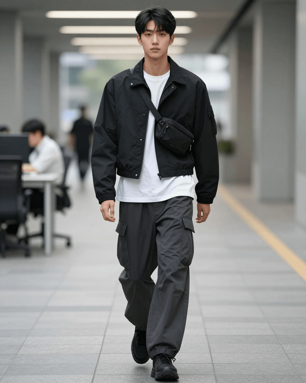 Techwear street campaign output