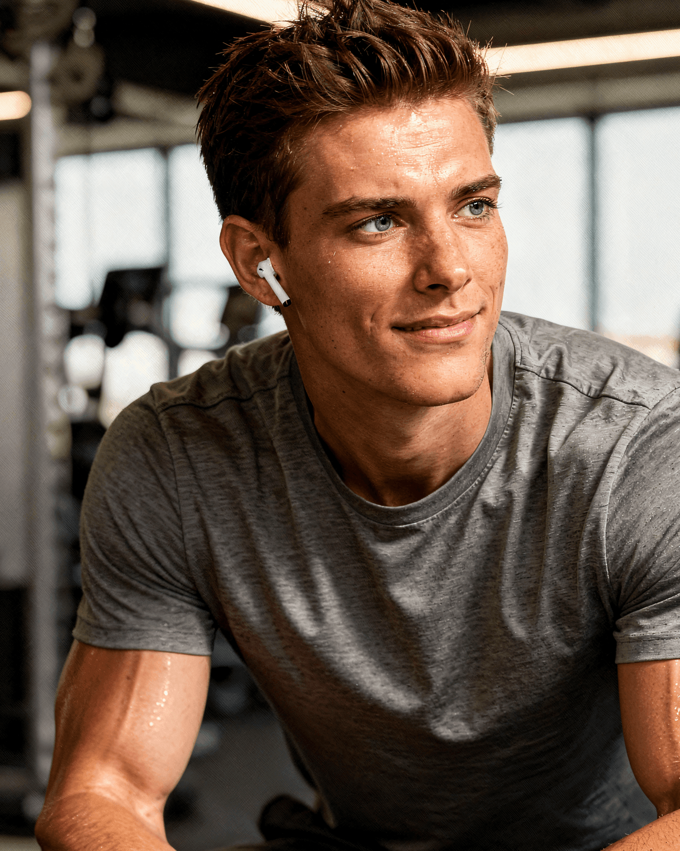 Post-workout gym campaign output