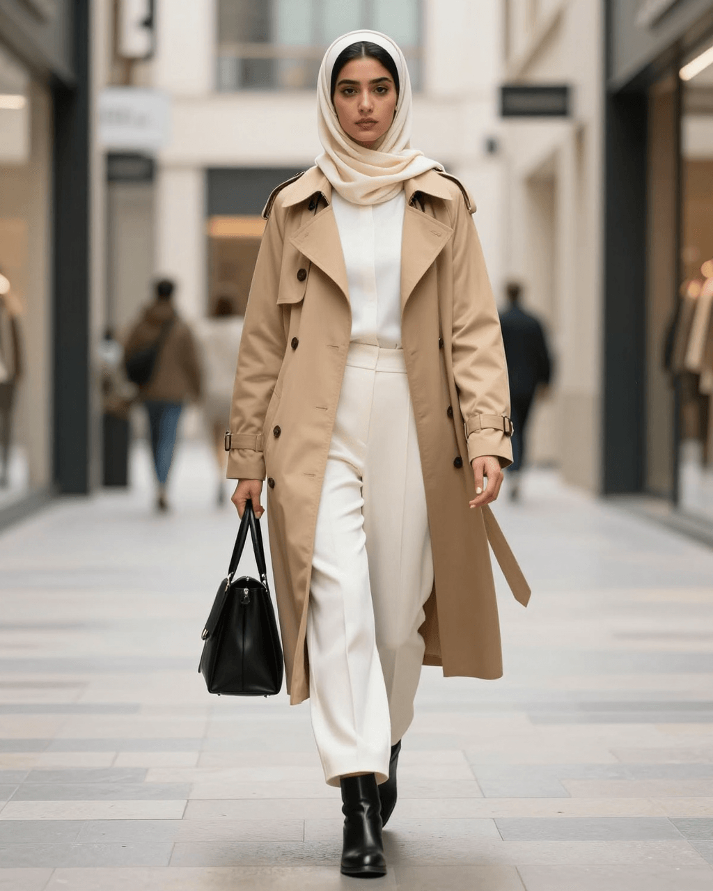 Modest outerwear campaign output